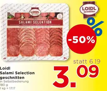 Unimarkt Loidl Salami Selection geschnitten in Selbstbedienung 180 g Angebot