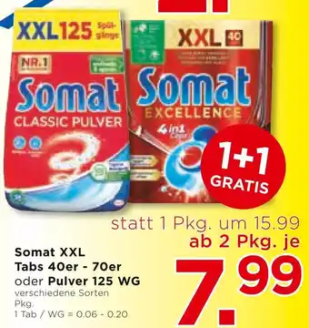 Somat XXL Tabs 40er - 70er oder Pulver 125 WG verschiedene Sorten