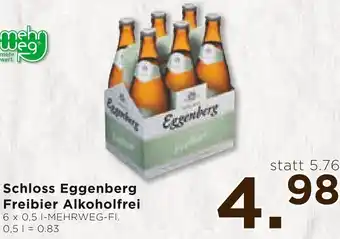 Unimarkt Schloss Eggenberg Freibier Alkoholfrei 6 x 0,5 1-MEHRWEG-FI. Angebot
