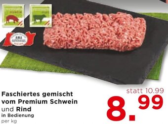 Unimarkt Faschiertes gemischt vom Premium Schwein und Rind in Bedienung per kg Angebot