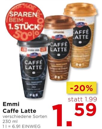 Unimarkt Emmi Caffe Latte verschiedene Sorten 230 ml Angebot