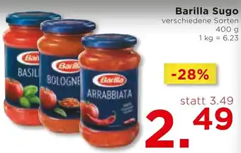 Unimarkt Barilla Sugo verschiedene Sorten 400 g Angebot
