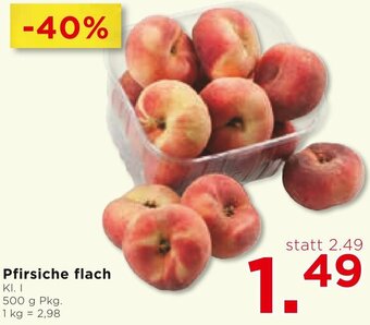 Unimarkt Pfirsiche flach 500 g Pkg. Angebot