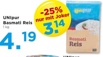 Unimarkt UNIpur Basmati Reis 1 kg Angebot