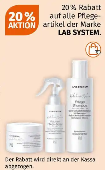 Müller auf alle Pflege-AKTION artikel der Marke LAB SYSTEM. Angebot