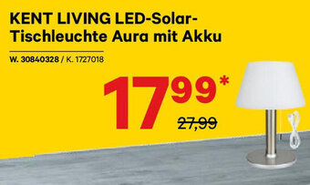Lagerhaus KENT LIVING LED-Solar-Tischleuchte Aura mit Akku Angebot