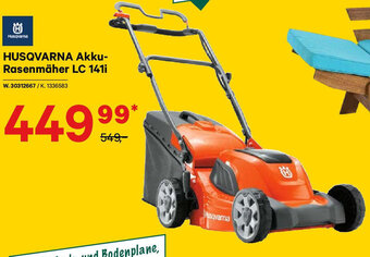 Lagerhaus HUSQVARNA Akku-Rasenmäher LC 141i Angebot