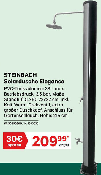 Lagerhaus STEINBACH Solardusche Elegance Angebot