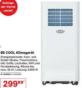Lagerhaus BE COOL Klimagerät Angebot