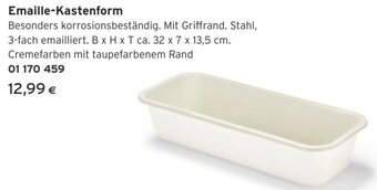 Tchibo Eduscho Emaille-Kastenform Angebot