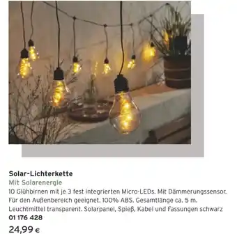 Tchibo Eduscho Solar-Lichterkette Mit Solarenergie Angebot
