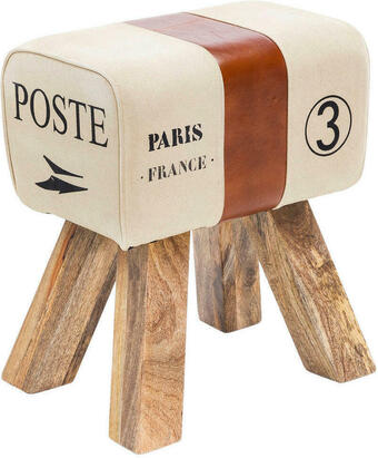 XXXLutz Hocker in textil, leder braun, beige Angebot