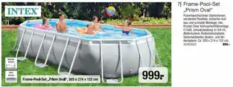 Hagebau Frame-Pool-Set ,,Prism Oval", 503 x 274 x 122 cm Angebot