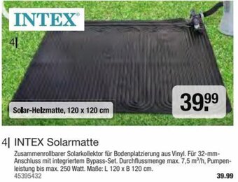 Hagebau INTEX Sollar-Helzmatte, 120 x 120 cm Angebot