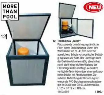 Hagebau Technikbox „Cube" L 103 x B 112 x H 103 cm Angebot