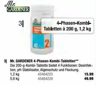 Hagebau Mr. GARDENER 4-Phasen-Kombi-Tabletten** 1,2 kg Angebot