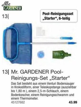 Hagebau Mr. GARDENER Pool-Reinigungs-Set „Starter" Angebot