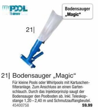 Hagebau Bodensauger ,,Magic" Angebot