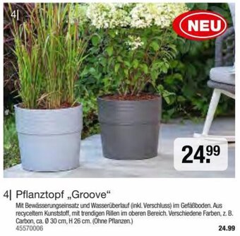 Hagebau Pflanztopf ,,Groove" Angebot
