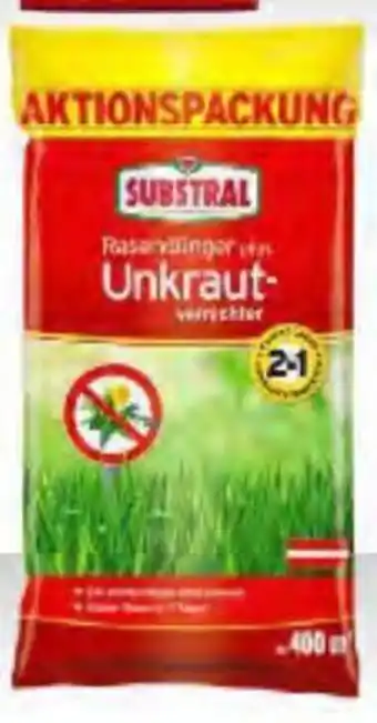 Rasendünger mit Unkrautvernichter