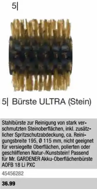 Hagebau 5 Bürste ULTRA (Stein) Angebot