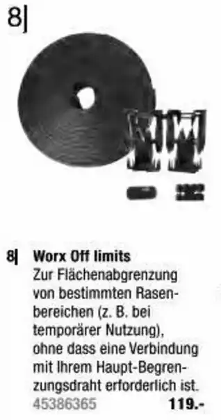 Hagebau 8 Worx Off limits Angebot