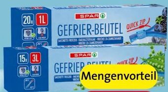 Spar Gefrierbeutel quick zip Angebot