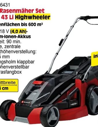 Zgonc Akku-rasenmäher ge-cm 43 li m set Angebot