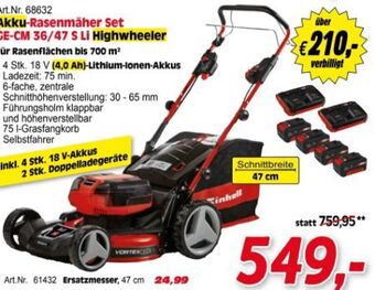 Zgonc Akku-rasenmäher set ge-cm 36/47 s li Angebot