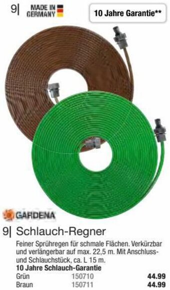 Hagebau GARDENA Schlauch-Regner Grün Angebot