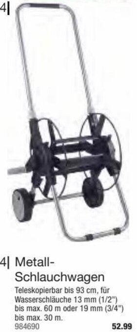 Hagebau Mr. Gardener  Metall- Schlauchwagen Angebot
