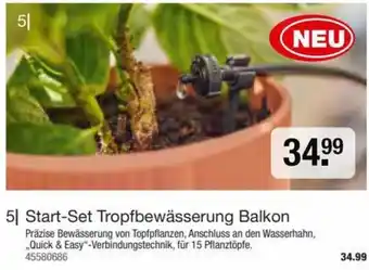 Hagebau Start-Set Tropfbewässerung Balkon Angebot