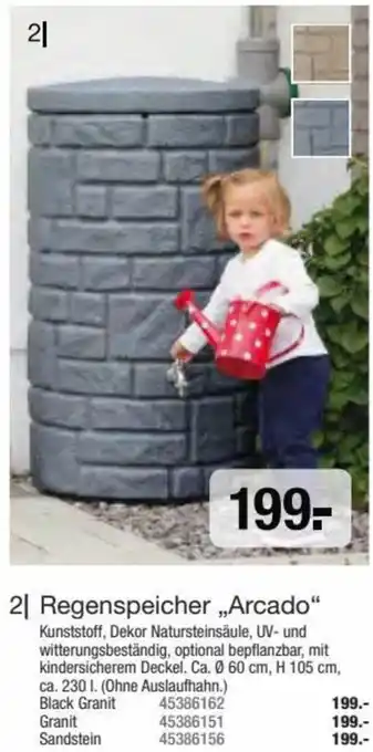 Hagebau Regenspeicher „Arcado" Black Granit Angebot
