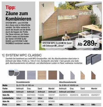Hagebau SYSTEM WPC CLASSIC Angebot