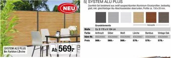 Hagebau SYSTEM ALU PLUS Angebot