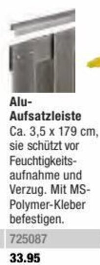 Hagebau Alu-Aufsatzleiste Angebot