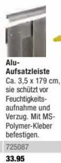 Hagebau Alu-Aufsatzleiste Angebot