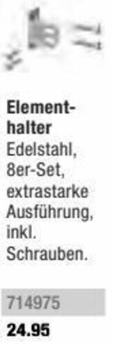 Hagebau Element-halter Angebot