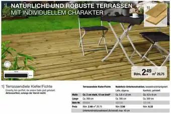 Hagebau Terrassendiele Kiefer/Fichte Angebot