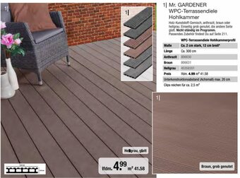 Hagebau Mr. GARDENER WPC-Terrassendiele Angebot