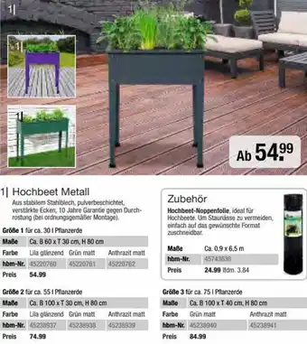 Hagebau Hochbeet Metall Angebot