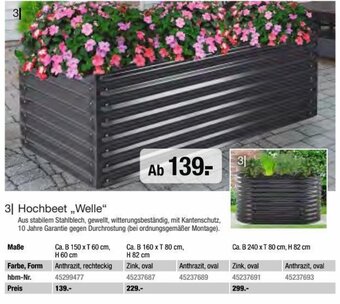 Hagebau Hochbeet ,,Welle" Angebot