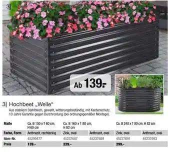 Hagebau Hochbeet ,,Welle" Angebot