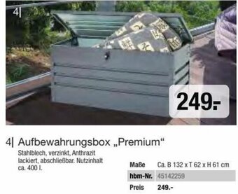 Hagebau Aufbewahrungsbox ,,Premium" Angebot