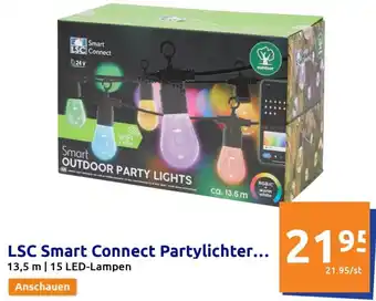 Action LSC Smart Connect Partylichter... 13,5 m | 15 LED-Lampen Angebot