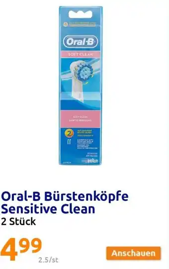 Action Oral-B Bürstenköpfe Sensitive Clean 2 Stück Angebot