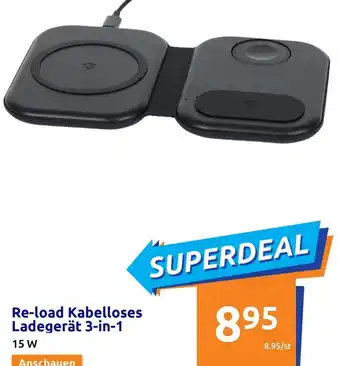 Action Re-load Kabelloses Ladegerät 3-in-1 15 W Angebot