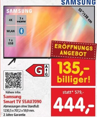 Interspar Samsung Smart TV 55AU7090 Angebot