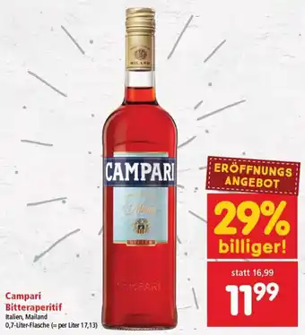 Interspar Campari Bitteraperitif 0,7-Liter-Flasche Angebot