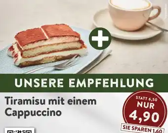 Interspar Tiramisu mit einem Cappuccino Angebot